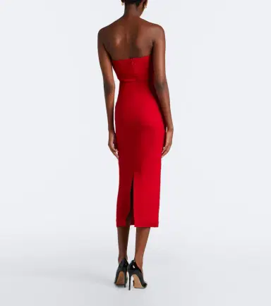 Roland Mouret Draped wool and silk corset dress | Thumbnail 4