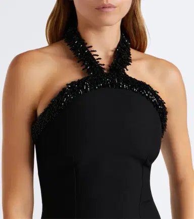 Roland Mouret Embellished crêpe halterneck gown | Thumbnail 4