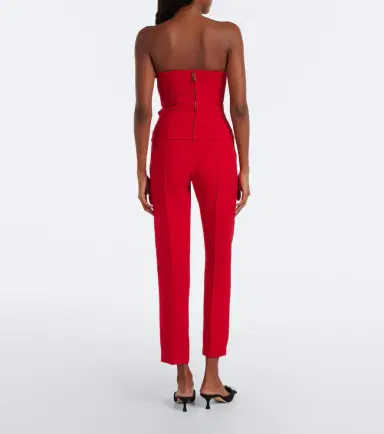 Roland Mouret Cropped wool and silk slim pants | Thumbnail 4 Roland Mouret Cropped wool and silk slim pants | Thumbnail 4