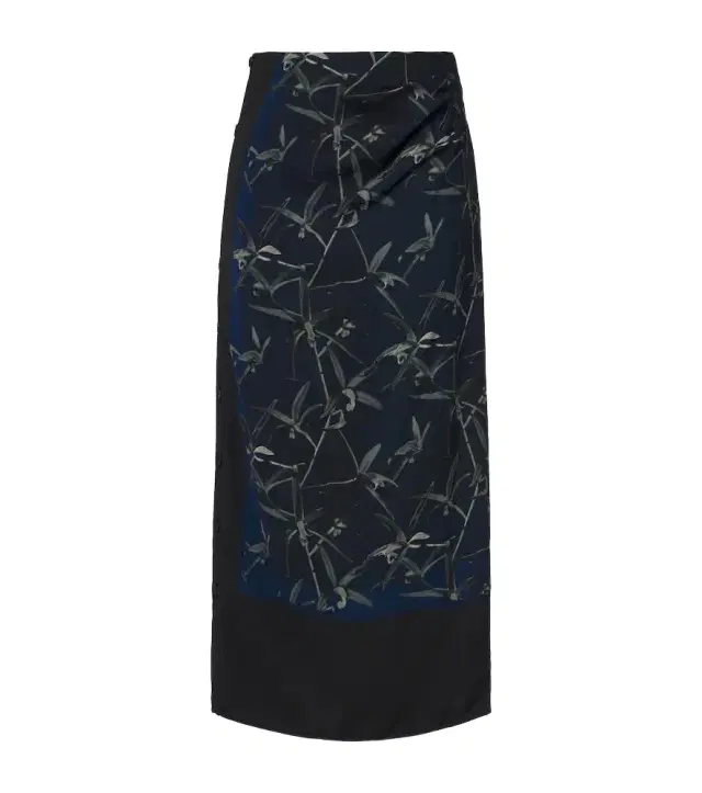 Proenza Schouler Anais printed cady maxi skirt
