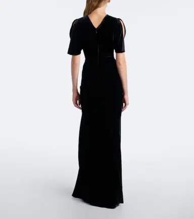 Victoria Beckham Isabella velvet gown | Thumbnail 4 Victoria Beckham Isabella velvet gown | Thumbnail 4
