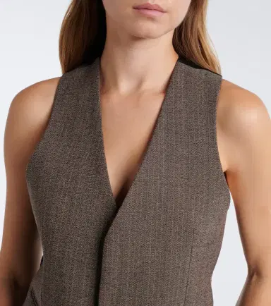 Victoria Beckham Pinstripe vest | Thumbnail 4 Victoria Beckham Pinstripe vest | Thumbnail 4