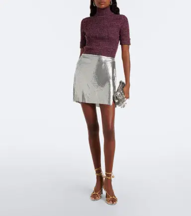 Rabanne Ribbed-knit wool and silk sweater | Thumbnail 4 Rabanne Ribbed-knit wool and silk sweater | Thumbnail 4