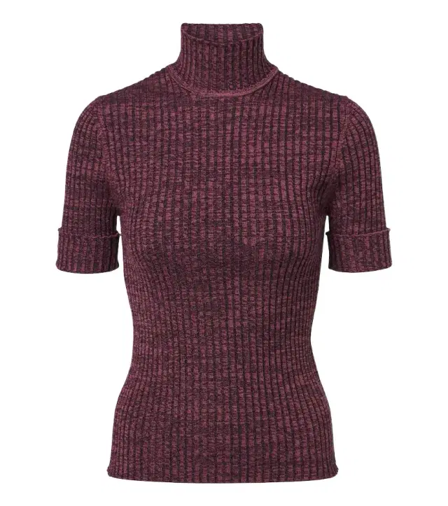 Rabanne Ribbed-knit wool and silk sweater