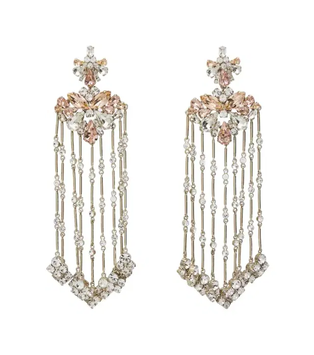 Rabanne Crystal-embellished drop earrings