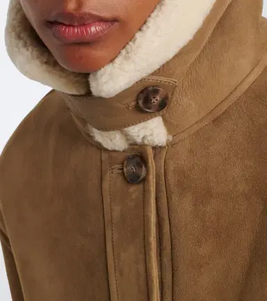 Yves Salomon Teddy-trimmed suede jacket | Thumbnail 2