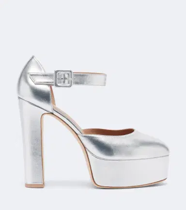 Malone Souliers Leila metallic leather platform pumps | Thumbnail 2