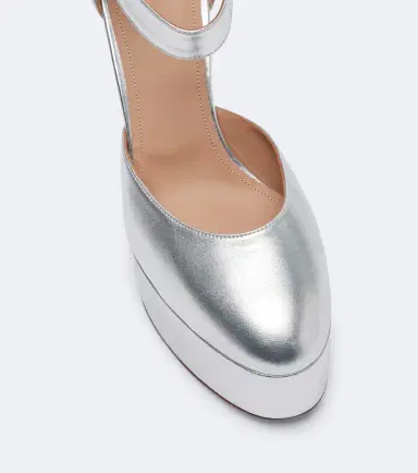 Malone Souliers Leila metallic leather platform pumps | Thumbnail 4