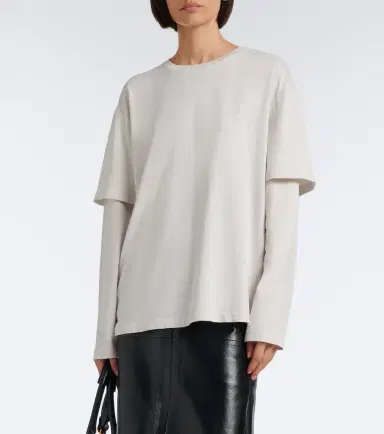 AGOLDE Lois layered cotton jersey T-shirt | Thumbnail 6 AGOLDE Lois layered cotton jersey T-shirt | Thumbnail 6