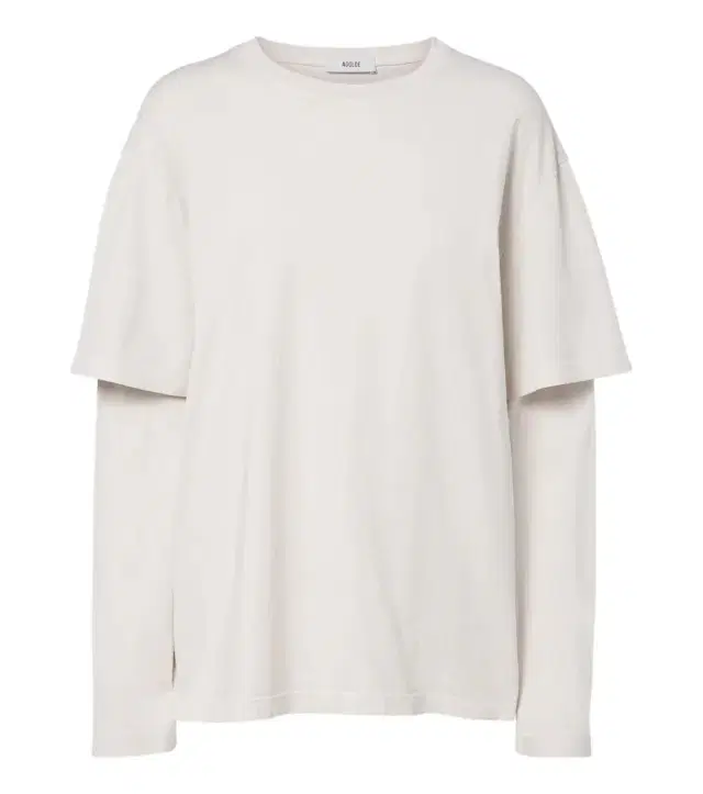 AGOLDE Lois layered cotton jersey T-shirt