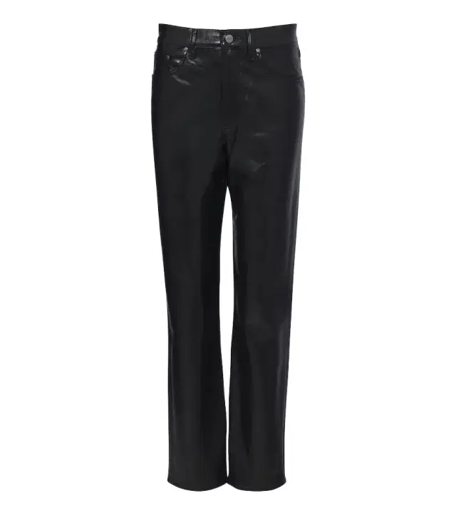 AGOLDE Lana leather-blend straight pants