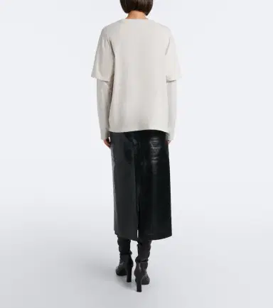 AGOLDE Hikson leather-blend midi skirt | Thumbnail 2 AGOLDE Hikson leather-blend midi skirt | Thumbnail 2