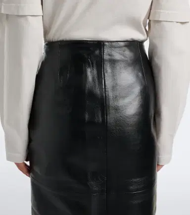 AGOLDE Hikson leather-blend midi skirt | Thumbnail 4 AGOLDE Hikson leather-blend midi skirt | Thumbnail 4