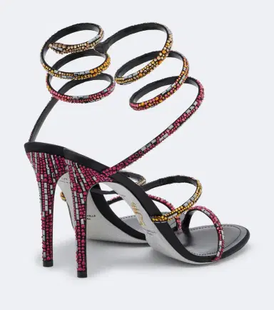 René Caovilla x Swarowski Cleo embellished satin sandals | Thumbnail 2 René Caovilla x Swarowski Cleo embellished satin sandals | Thumbnail 2