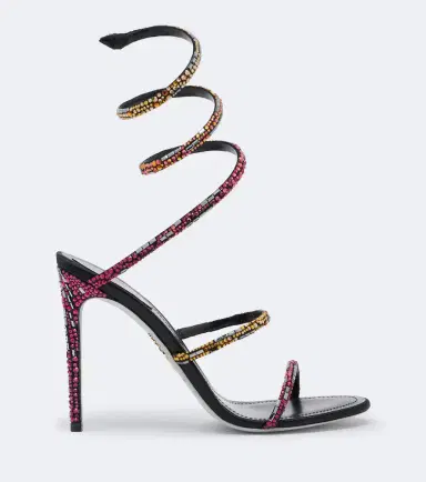 René Caovilla x Swarowski Cleo embellished satin sandals | Thumbnail 3 René Caovilla x Swarowski Cleo embellished satin sandals | Thumbnail 3