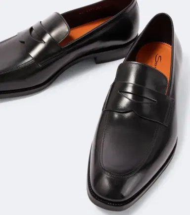 Santoni Leather penny loafers | Thumbnail 2 Santoni Leather penny loafers | Thumbnail 2