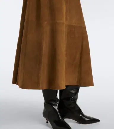 Joseph Helius suede midi skirt | Thumbnail 2