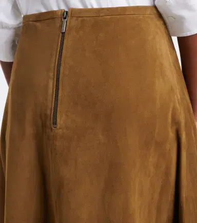 Joseph Helius suede midi skirt | Thumbnail 4