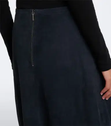 Joseph Helius suede midi skirt | Thumbnail 4