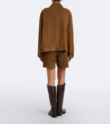 Joseph Suze pleated suede shorts | Thumbnail 5 Joseph Suze pleated suede shorts | Thumbnail 5