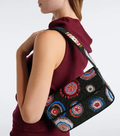 Staud Tommy Small beaded shoulder bag | Thumbnail 6