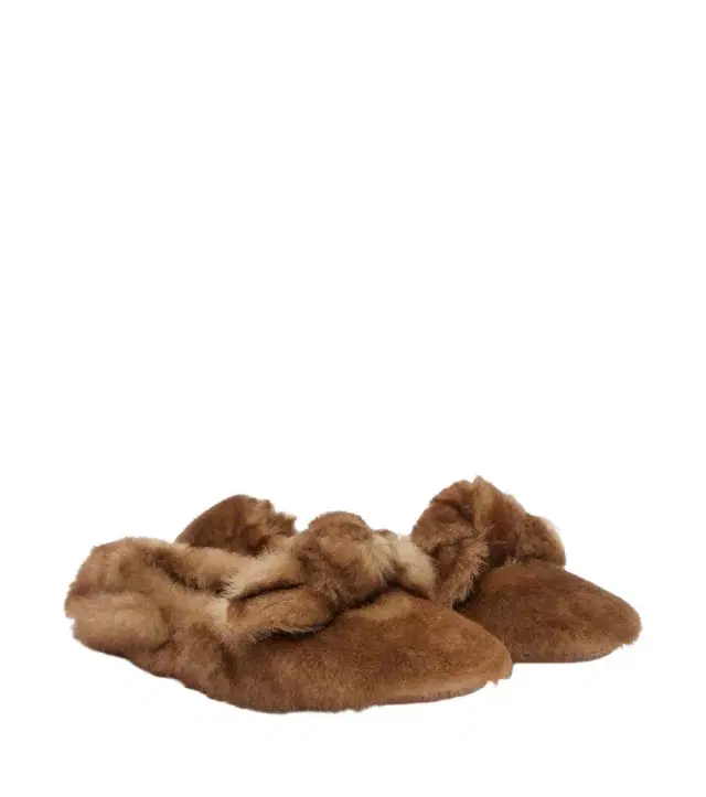 Zimmermann Carousel shearling ballet flats