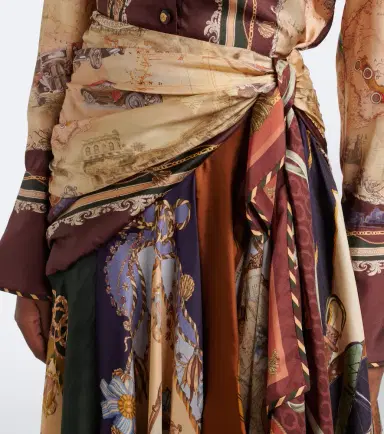 Zimmermann Valiant draped printed silk maxi skirt | Thumbnail 2 Zimmermann Valiant draped printed silk maxi skirt | Thumbnail 2