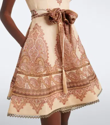 Zimmermann Ascent paisley linen and silk minidress | Thumbnail 2