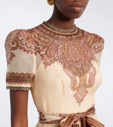 Zimmermann Ascent paisley linen and silk minidress | Thumbnail 4
