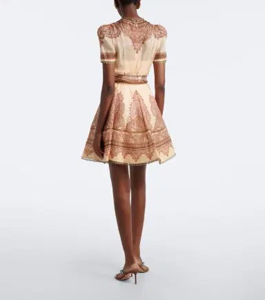 Zimmermann Ascent paisley linen and silk minidress | Thumbnail 5