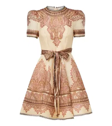 Zimmermann Ascent paisley linen and silk minidress | Thumbnail 1