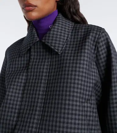 Loewe Gingham wool-blend blouson jacket | Thumbnail 2