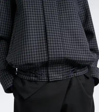 Loewe Gingham wool-blend blouson jacket | Thumbnail 4