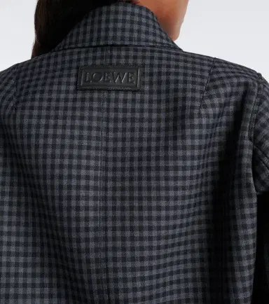 Loewe Gingham wool-blend blouson jacket | Thumbnail 6