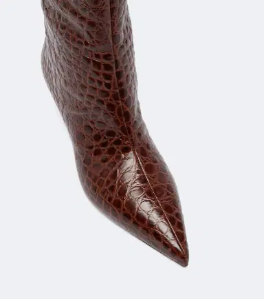 Le Monde Béryl Le Monde Béryl Babouche croc-effect leather knee-high boots | Thumbnail 3 Le Monde Béryl Le Monde Béryl Babouche croc-effect leather knee-high boots | Thumbnail 3