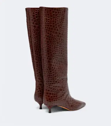 Le Monde Béryl Le Monde Béryl Babouche croc-effect leather knee-high boots | Thumbnail 4 Le Monde Béryl Le Monde Béryl Babouche croc-effect leather knee-high boots | Thumbnail 4