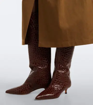 Le Monde Béryl Le Monde Béryl Babouche croc-effect leather knee-high boots | Thumbnail 5 Le Monde Béryl Le Monde Béryl Babouche croc-effect leather knee-high boots | Thumbnail 5