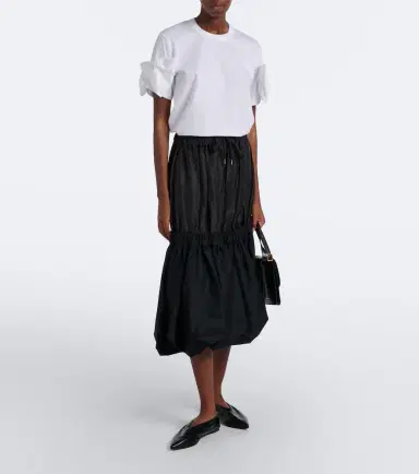NOIR KEI NINOMIYA Bow-detail cotton jersey T-shirt | Thumbnail 2