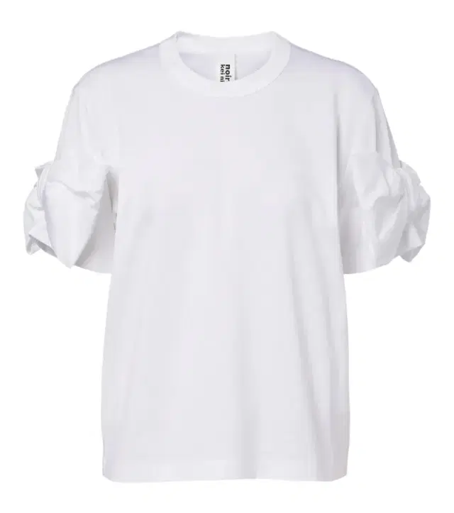 NOIR KEI NINOMIYA Bow-detail cotton jersey T-shirt