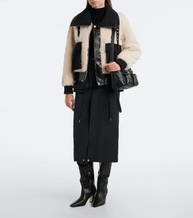 Sacai Cotton-blend zip-up midi skirt | Thumbnail 4 Sacai Cotton-blend zip-up midi skirt | Thumbnail 4