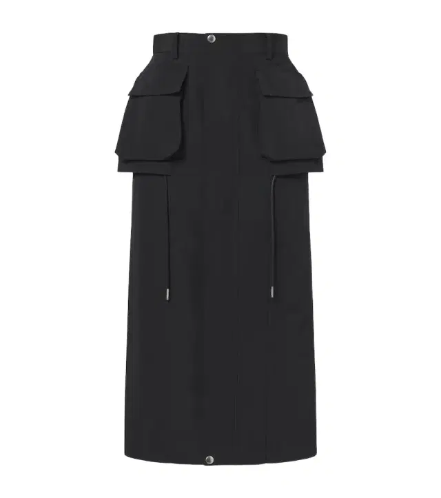 Sacai Cotton-blend zip-up midi skirt