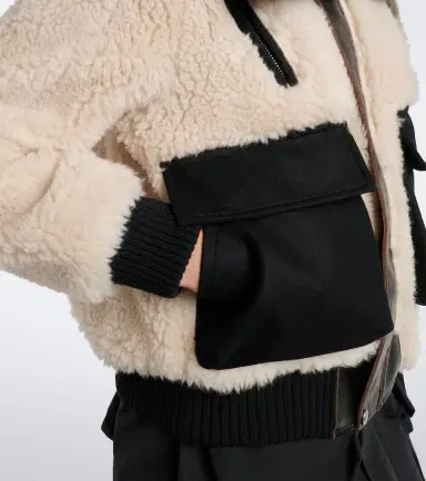 Sacai Paneled wool-blend blouson jacket | Thumbnail 2 Sacai Paneled wool-blend blouson jacket | Thumbnail 2