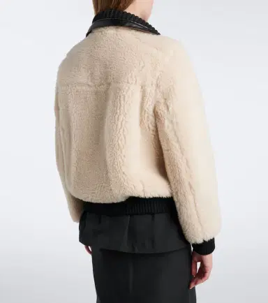 Sacai Paneled wool-blend blouson jacket | Thumbnail 3 Sacai Paneled wool-blend blouson jacket | Thumbnail 3