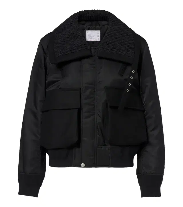 Sacai Wool-trimmed blouson jacket