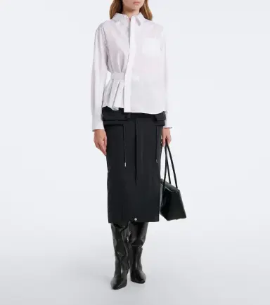 Sacai Cotton-blend poplin shirt | Thumbnail 4 Sacai Cotton-blend poplin shirt | Thumbnail 4