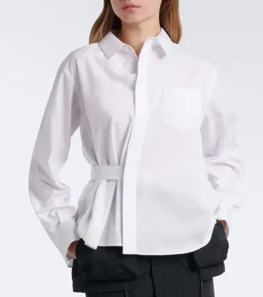 Sacai Cotton-blend poplin shirt | Thumbnail 7 Sacai Cotton-blend poplin shirt | Thumbnail 7