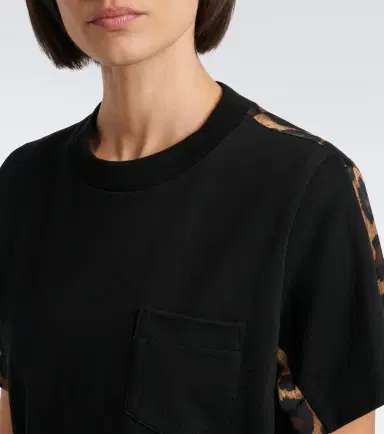 Sacai Leopard-print cotton jersey midi dress | Thumbnail 3 Sacai Leopard-print cotton jersey midi dress | Thumbnail 3
