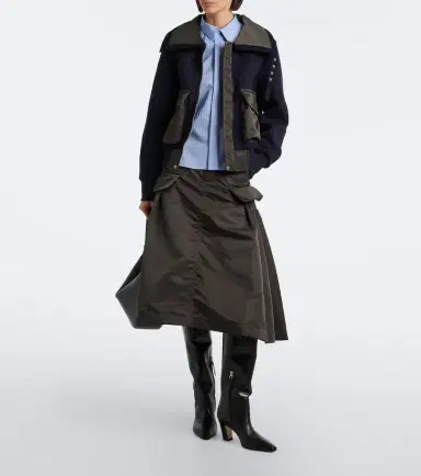 Sacai Cotton-blend blouson jacket | Thumbnail 6 Sacai Cotton-blend blouson jacket | Thumbnail 6