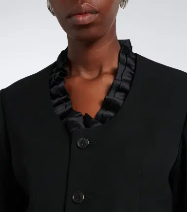 NOIR KEI NINOMIYA Ruffled peplum wool jacket | Thumbnail 2