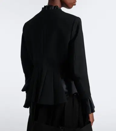 NOIR KEI NINOMIYA Ruffled peplum wool jacket | Thumbnail 5